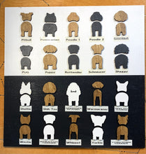 Load image into Gallery viewer, Board # 1 - Woof with 1 Dog Silhouette