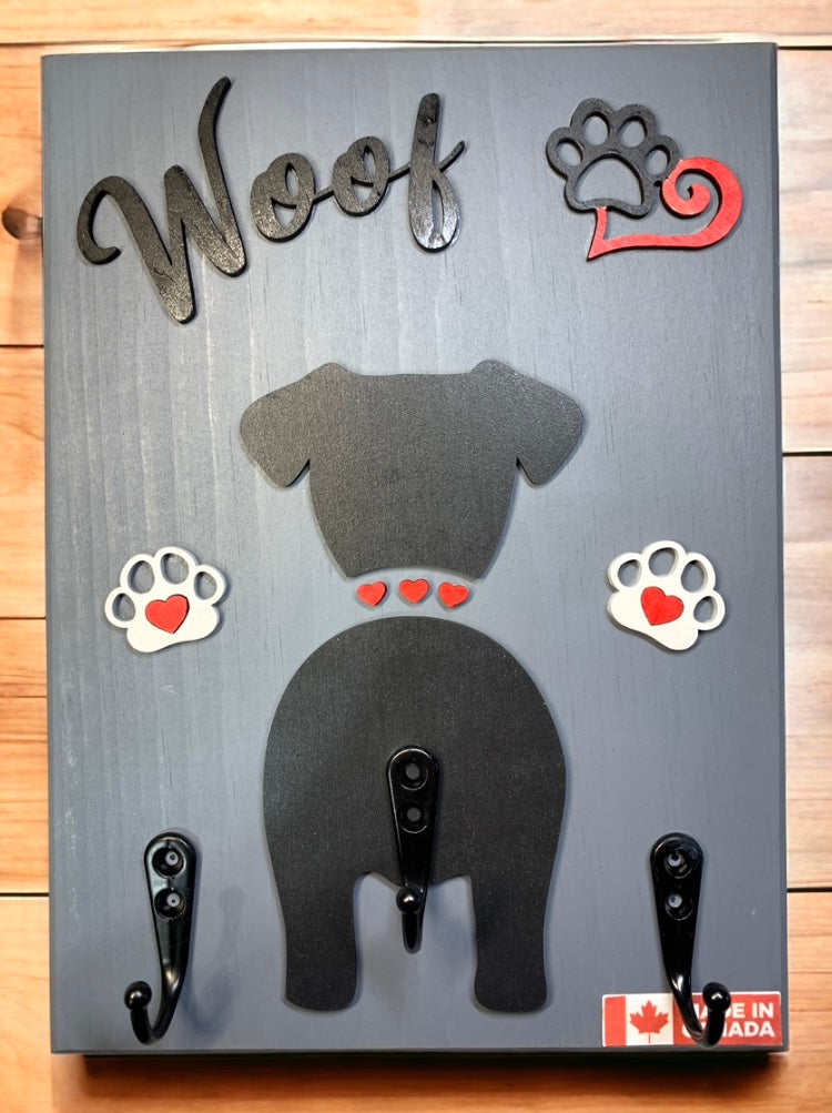 Board # 4 - Woof with 1 Dog Silhouette