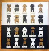 Load image into Gallery viewer, Board # 4 - Woof with 1 Dog Silhouette
