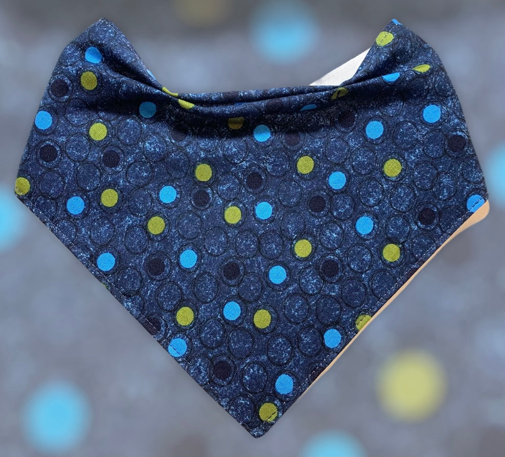 Navy w / Multi Dots Bandana
