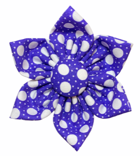 Purple w / Large White Dots Flower