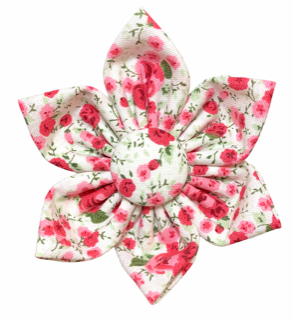 Retro Pink Floral Print Flower