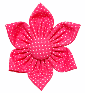 Pink w / Mini White Dots Flower