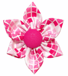 Multi Pink Geo Blocks Flower