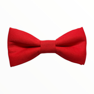Solid Red Bow Tie