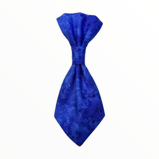 Blue w / Leafy Swirls Neck Tie