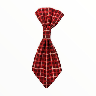 Red & White Plaid Neck Tie