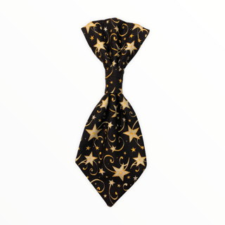 Black w / Yellow Stars & Swirls Neck Tie