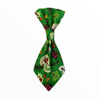 Green w / Skulls Neck Tie