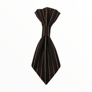 Black w / White Stripes Neck Tie