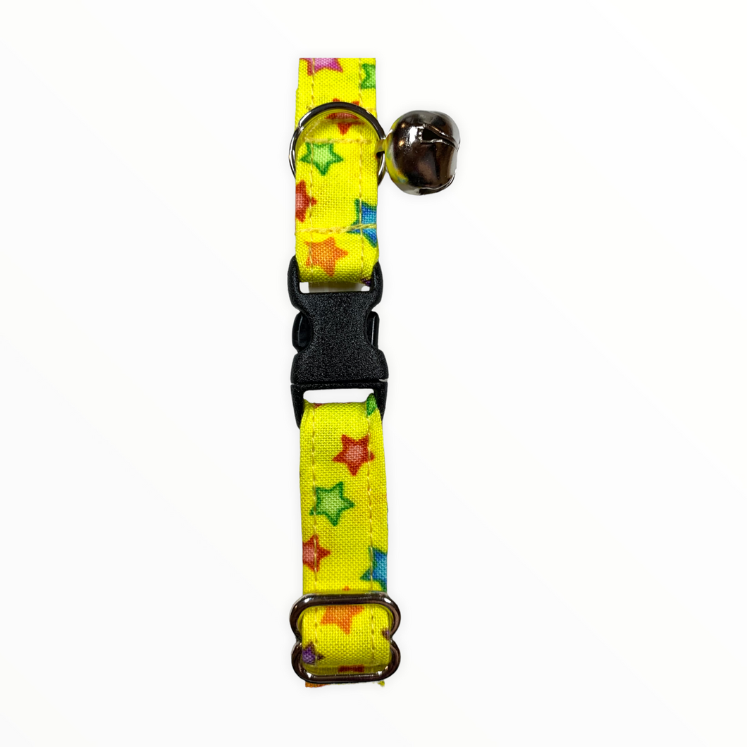 Yellow w / Mini Stars Cat Collar